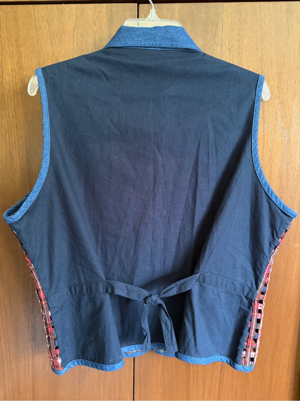 Vintage Casey & Max Western Patchwork Embroidered Vest Cottagecore - Picture 4 of 7
